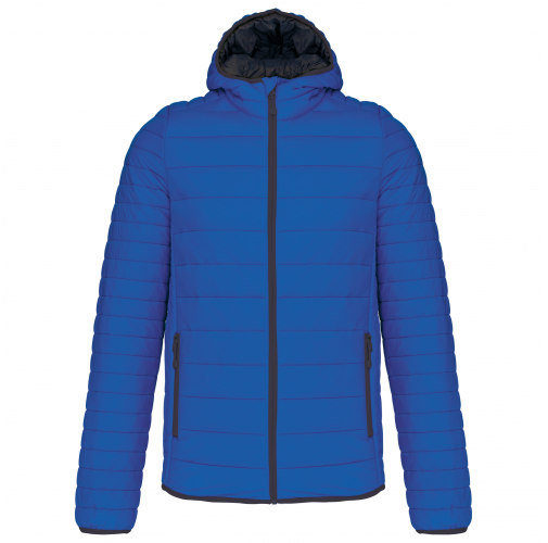 Chaqueta acolchada y ligera con capucha hombre