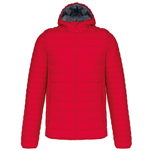 Chaqueta acolchada y ligera con capucha hombre