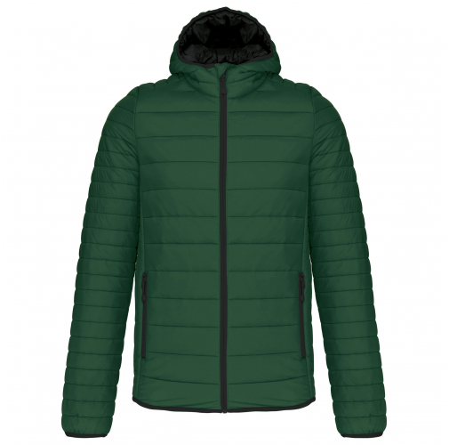 Chaqueta acolchada y ligera con capucha hombre