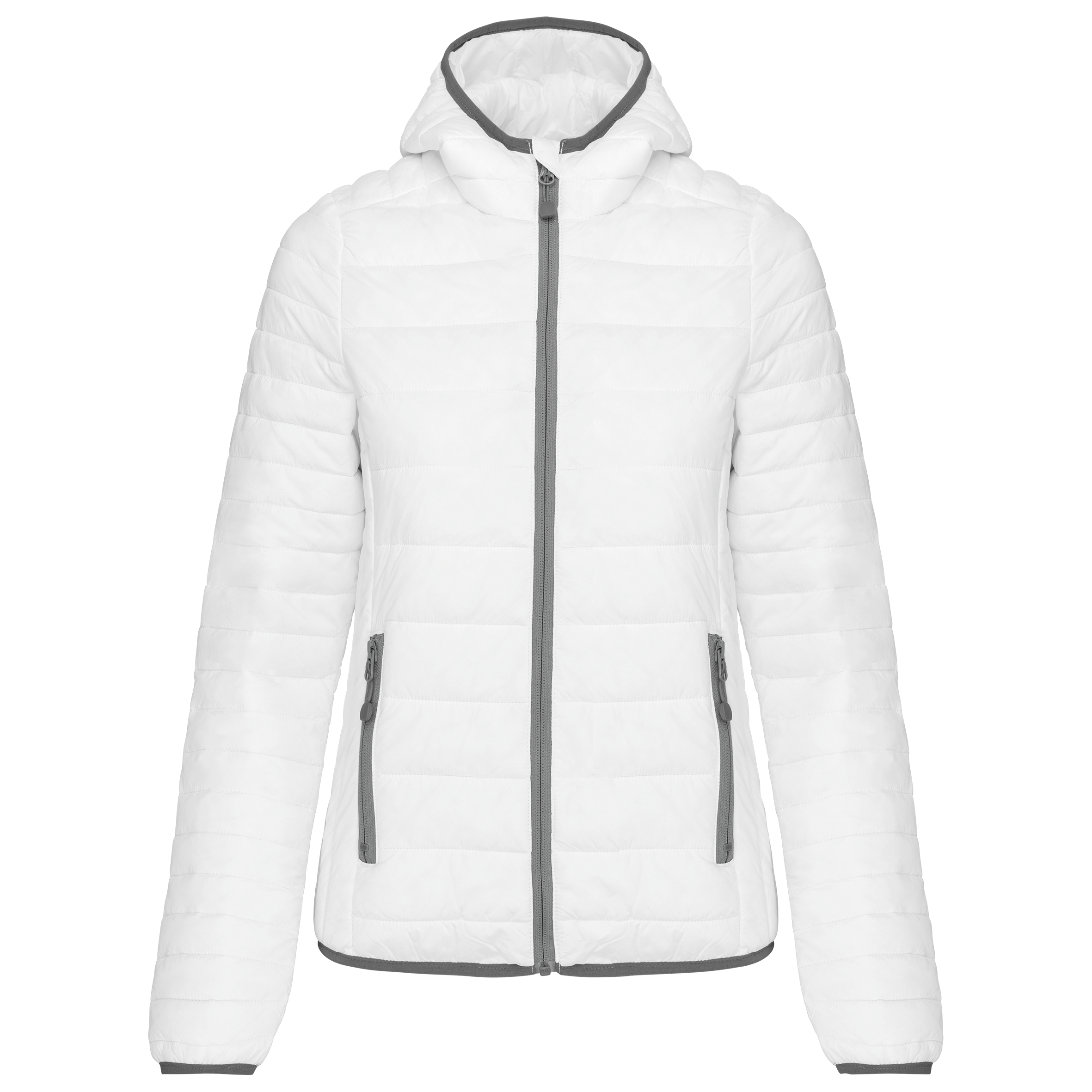 Chaqueta acolchada y ligera con capucha mujer