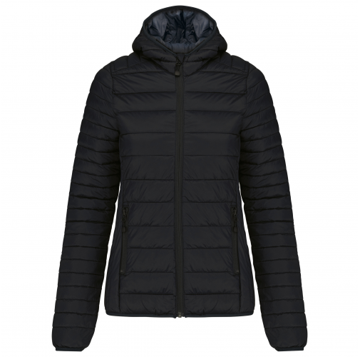 Chaqueta acolchada y ligera con capucha mujer
