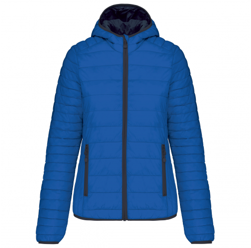 Chaqueta acolchada y ligera con capucha mujer