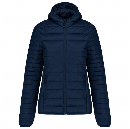 Chaqueta acolchada y ligera con capucha mujer