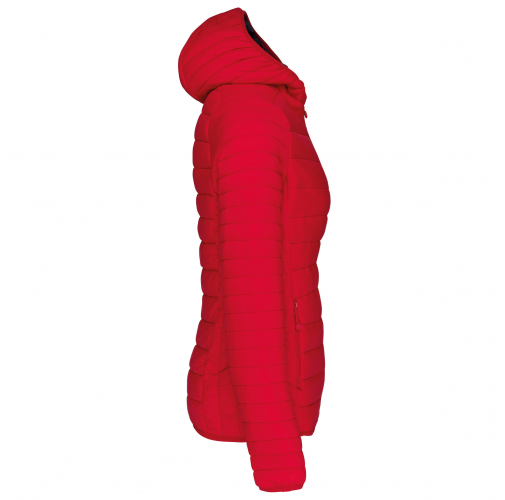 Chaqueta acolchada y ligera con capucha mujer