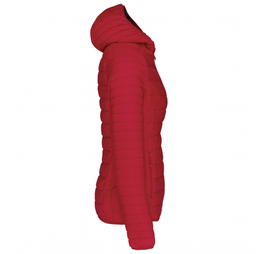 Chaqueta acolchada y ligera con capucha mujer