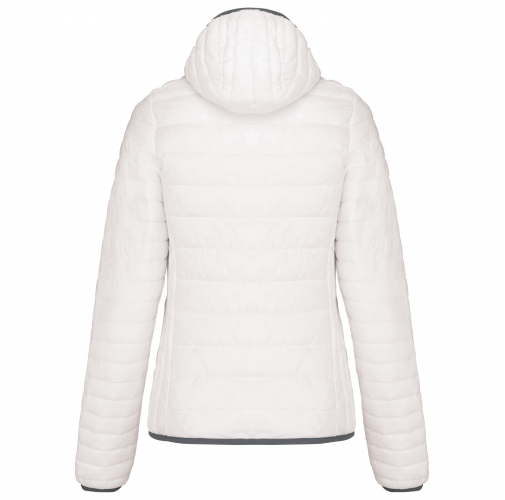Chaqueta acolchada y ligera con capucha mujer