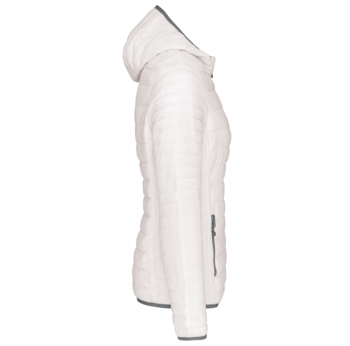 Chaqueta acolchada y ligera con capucha mujer