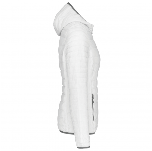 Chaqueta acolchada y ligera con capucha mujer