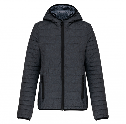 Chaqueta acolchada y ligera con capucha mujer