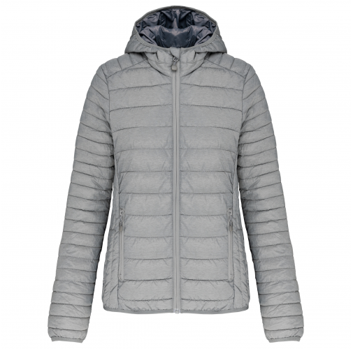 Chaqueta acolchada y ligera con capucha mujer