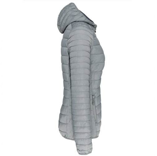 Chaqueta acolchada y ligera con capucha mujer