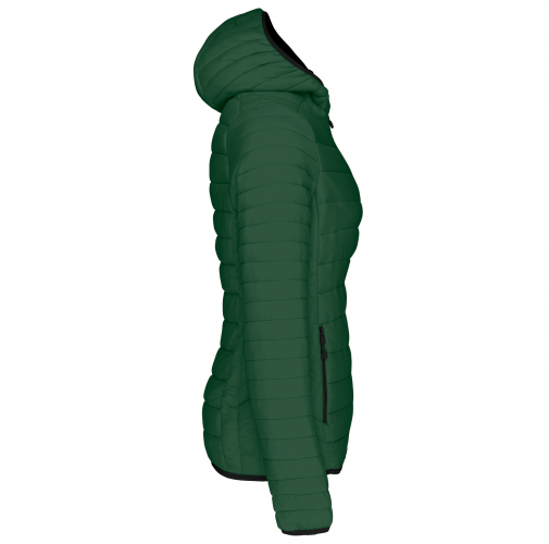 Chaqueta acolchada y ligera con capucha mujer