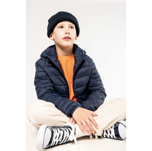 Chaqueta acolchada y ligera con capucha niños