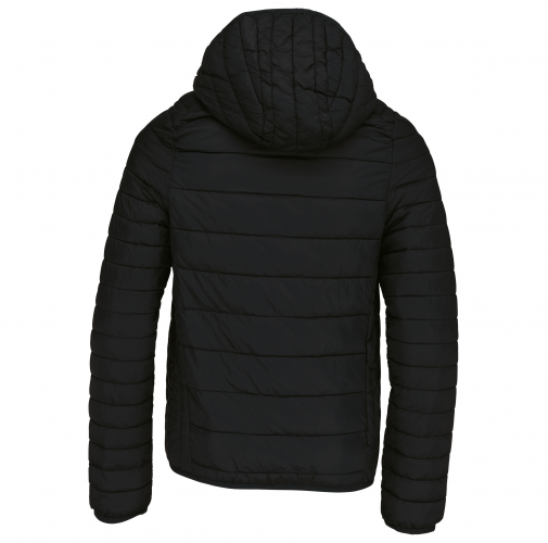 black Chaqueta acolchada y ligera con capucha niños