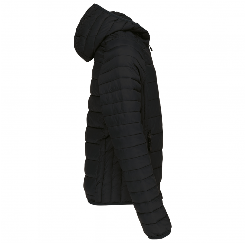black Chaqueta acolchada y ligera con capucha niños