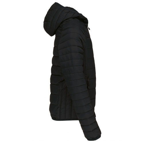 black Chaqueta acolchada y ligera con capucha niños