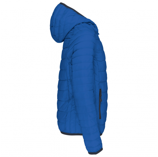 light royal blue Chaqueta acolchada y ligera con capucha niños