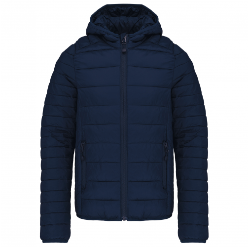 navy Chaqueta acolchada y ligera con capucha niños