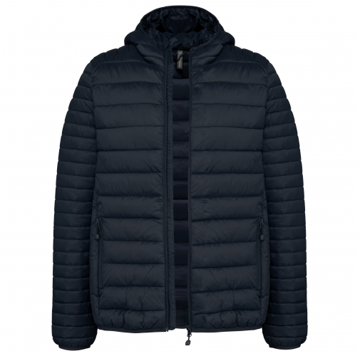 navy Chaqueta acolchada y ligera con capucha niños