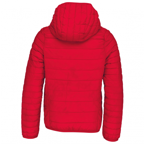 red Chaqueta acolchada y ligera con capucha niños