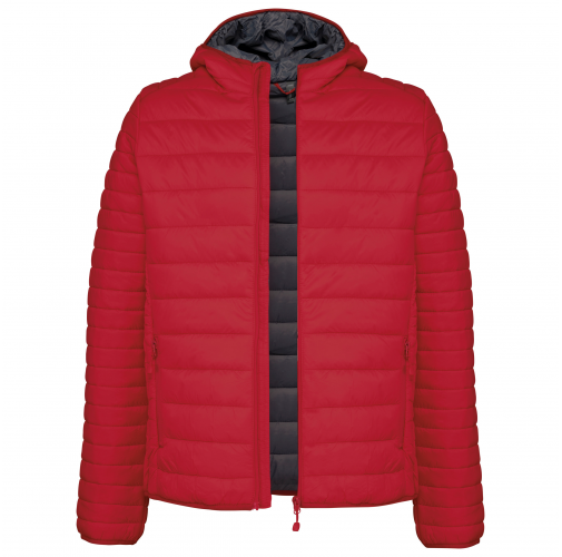 red Chaqueta acolchada y ligera con capucha niños