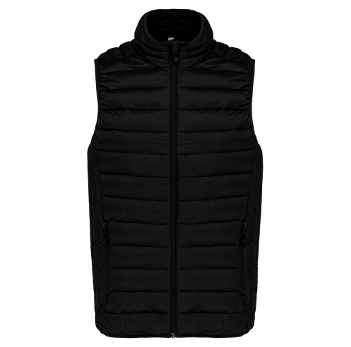 black Chaleco acolchado y ligero hombre