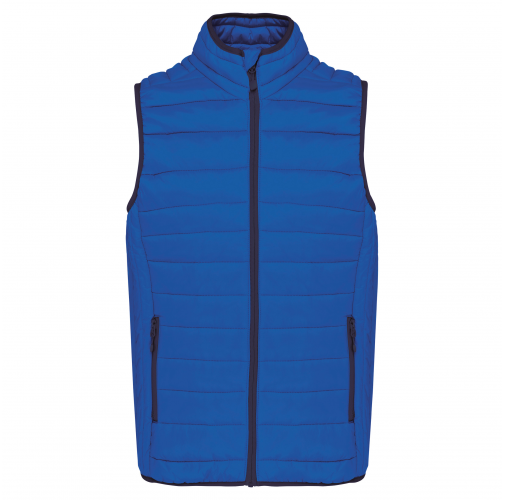 light royal blue Chaleco acolchado y ligero hombre