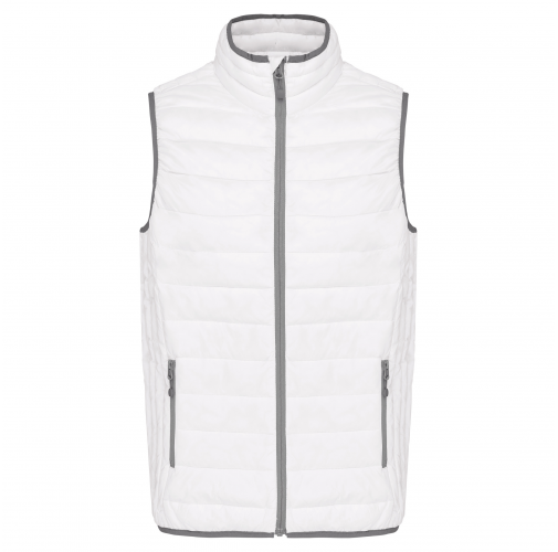 white Chaleco acolchado y ligero hombre
