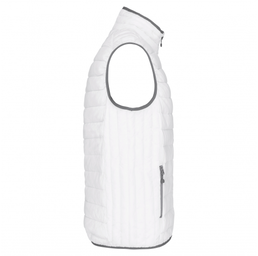 white Chaleco acolchado y ligero hombre