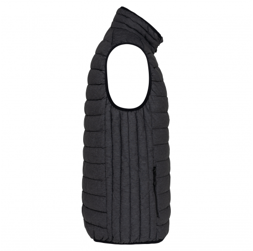 marl dark grey Chaleco acolchado y ligero hombre