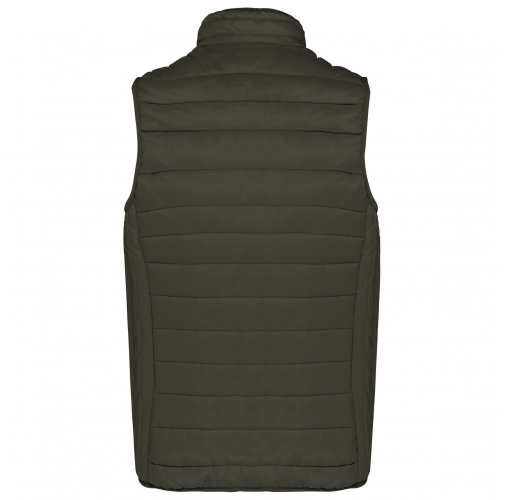 dark khaki Chaleco acolchado y ligero hombre