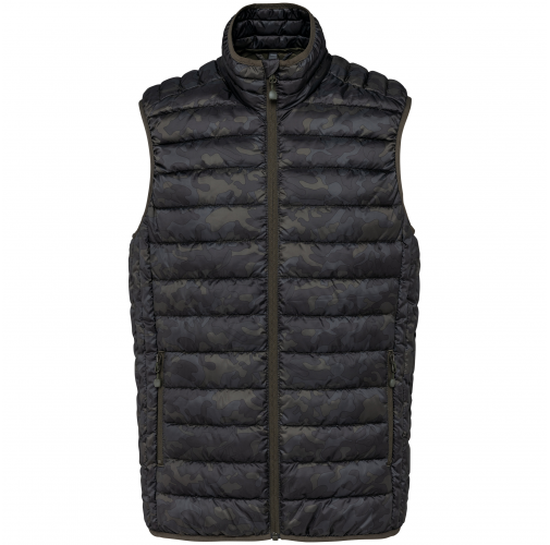 jungle camo Chaleco acolchado y ligero hombre