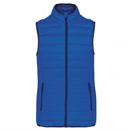 light royal blue Chaleco acolchado y ligero mujer