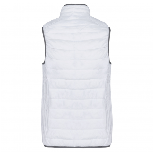 white Chaleco acolchado y ligero mujer