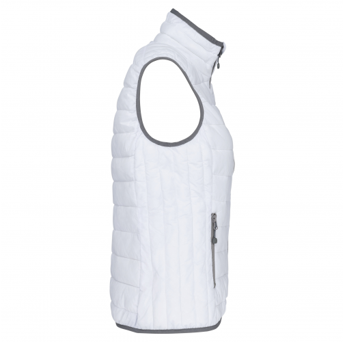 white Chaleco acolchado y ligero mujer