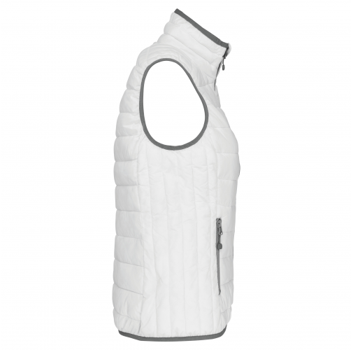 white Chaleco acolchado y ligero mujer