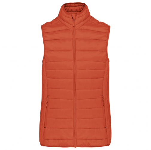 burnt ochre Chaleco acolchado y ligero mujer