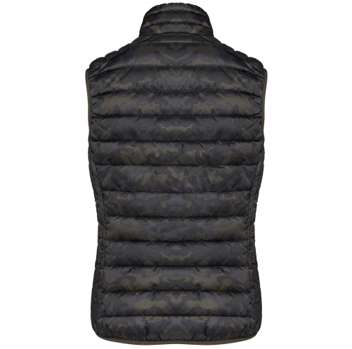 jungle camo Chaleco acolchado y ligero mujer