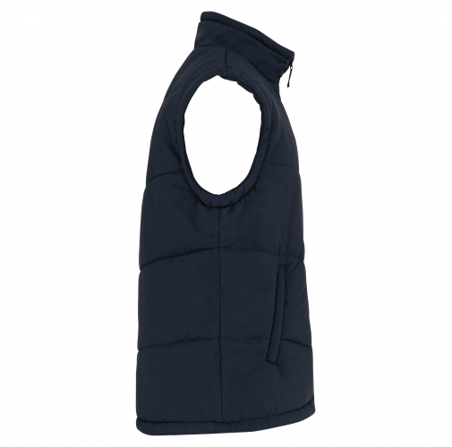 navy Chaleco acolchado con forro de polar