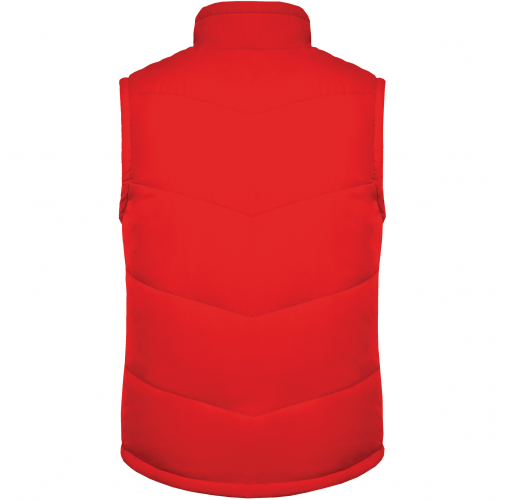 red Chaleco acolchado con forro de polar