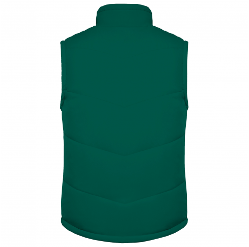 dark green Chaleco acolchado con forro de polar