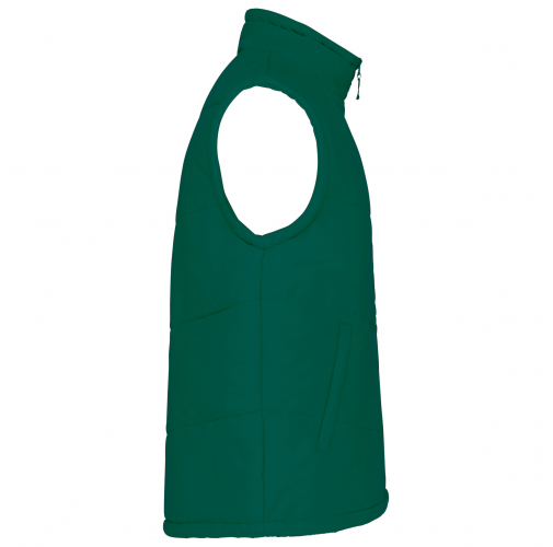 dark green Chaleco acolchado con forro de polar