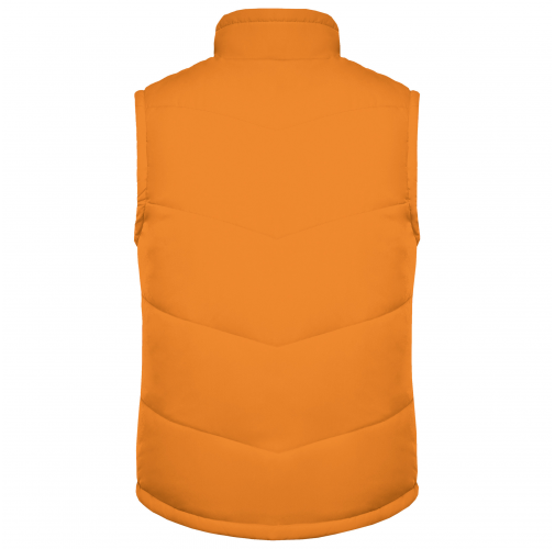 orange Chaleco acolchado con forro de polar