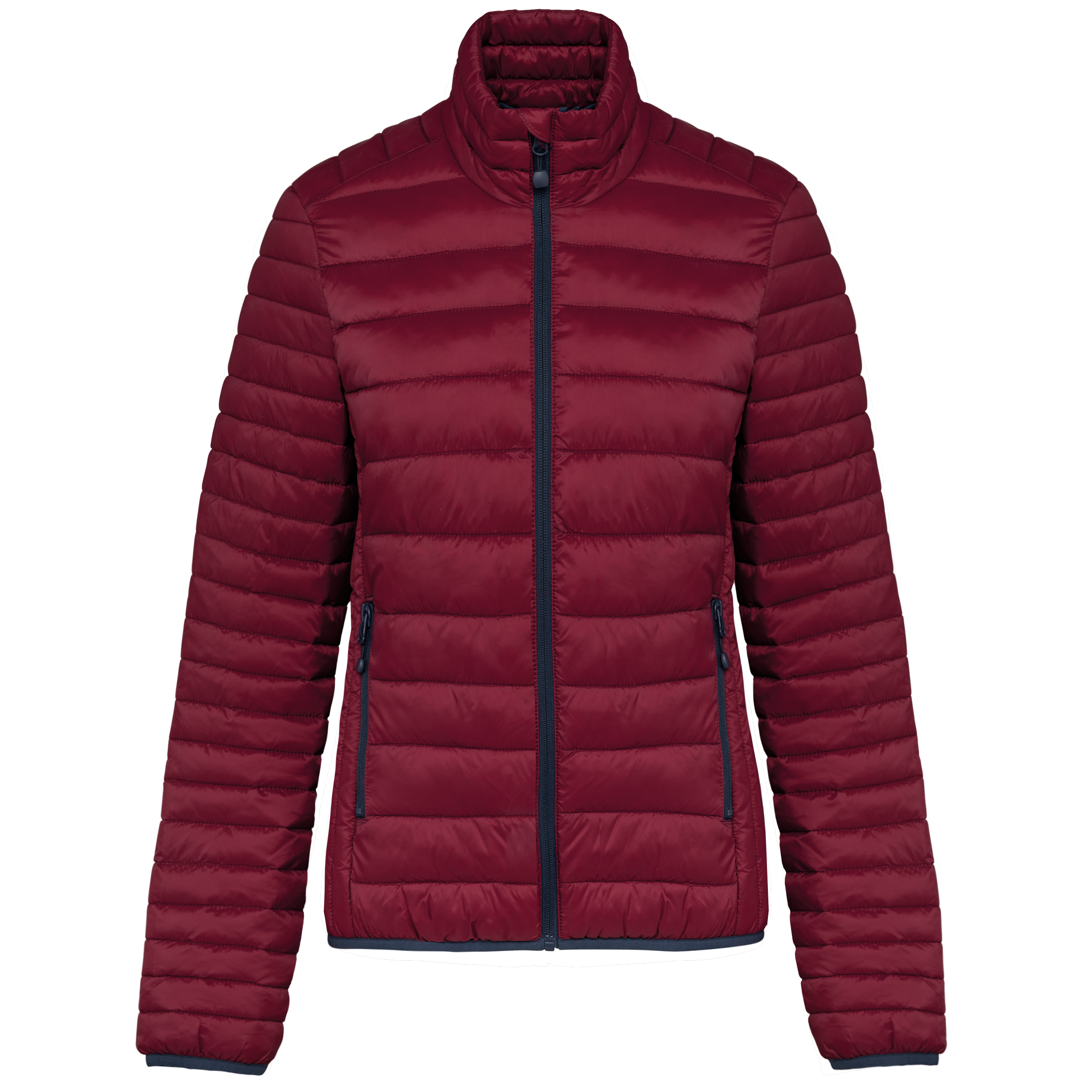 black Chaqueta acolchada y ligera mujer