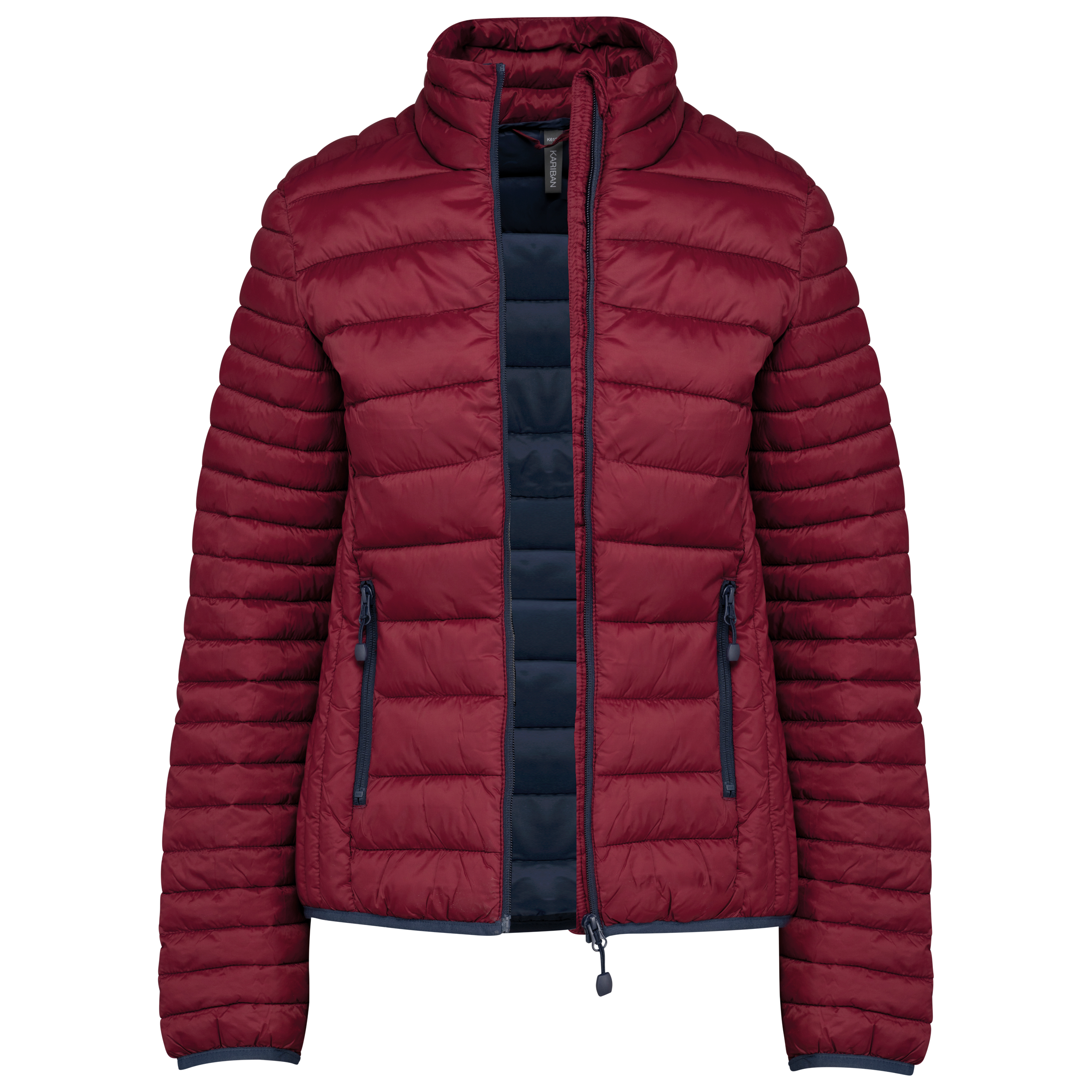 black Chaqueta acolchada y ligera mujer