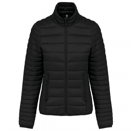 black Chaqueta acolchada y ligera mujer