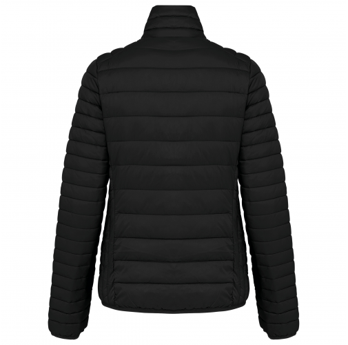 black Chaqueta acolchada y ligera mujer