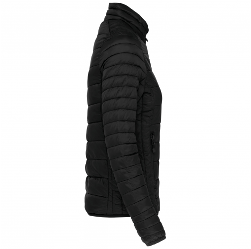 black Chaqueta acolchada y ligera mujer