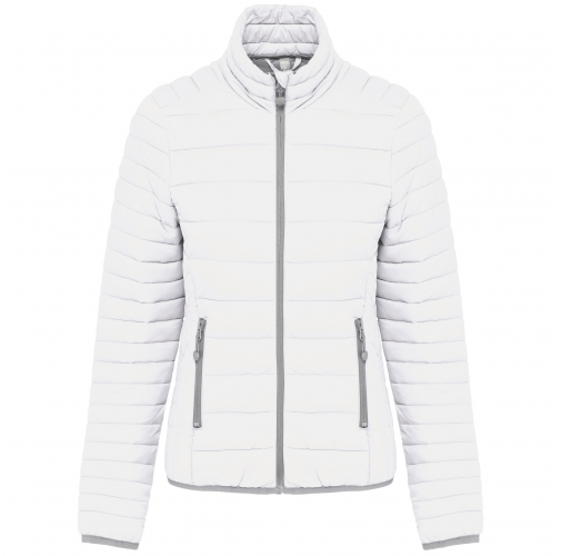 white Chaqueta acolchada y ligera mujer