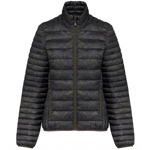 jungle camo Chaqueta acolchada y ligera mujer